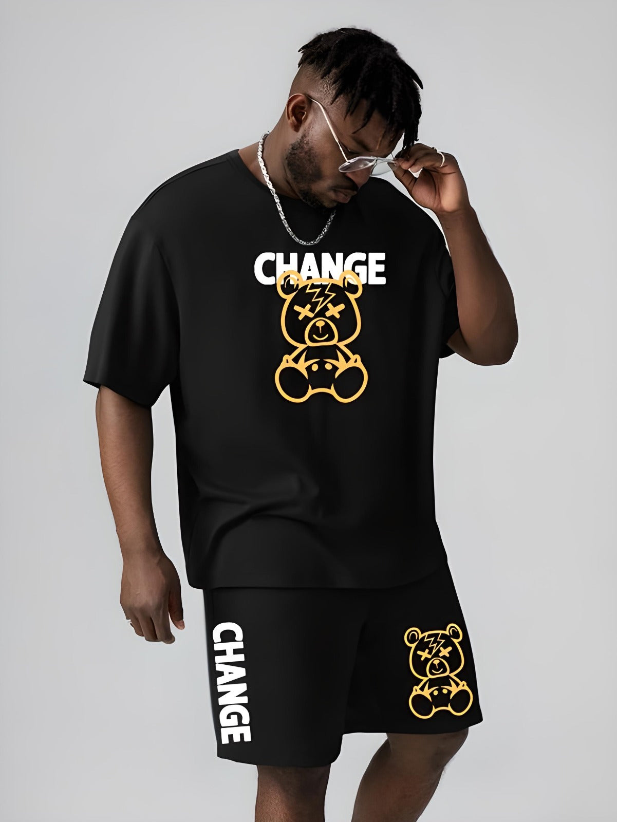 CONJUNTOS CAMISETA MAS PANTALONETA OVERSIZE